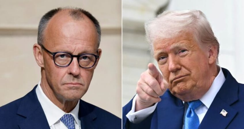 Merz, on the left, is a staunch transatlanticist at pains to maintain good ties with what