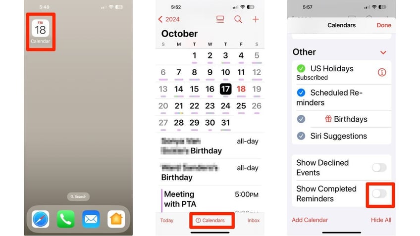 ios calendar 2