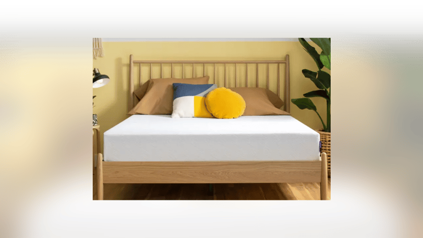 A comfortable memory foam mattress. 