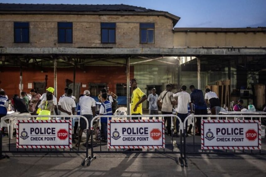 After Ghana's election on Saturday, officials immediately began tallying the results