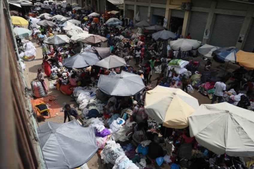 The Kantamanto market in Accra in November 2023