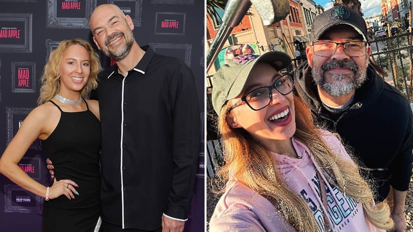 victoria and aaron goodwin on the red carpet/victoria and aaron smiling 