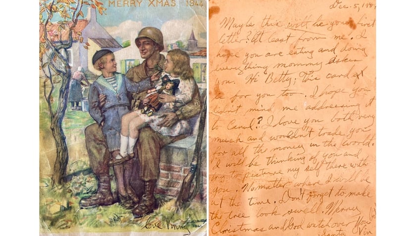 World War II Christmas card