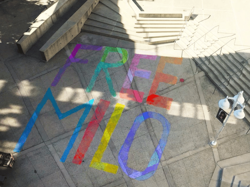 giant free milo chalking appears at uc irvine