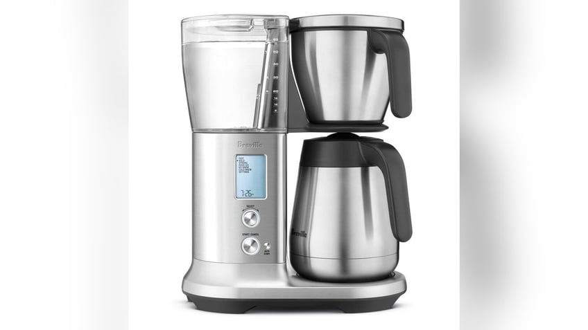 Breville’s luxe precision brew system makes smooth coffee every time.