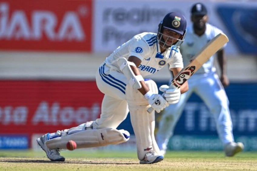 Yashasvi Jaiswal returned to bat after he retired hurt on 104 on day three and moved to 14