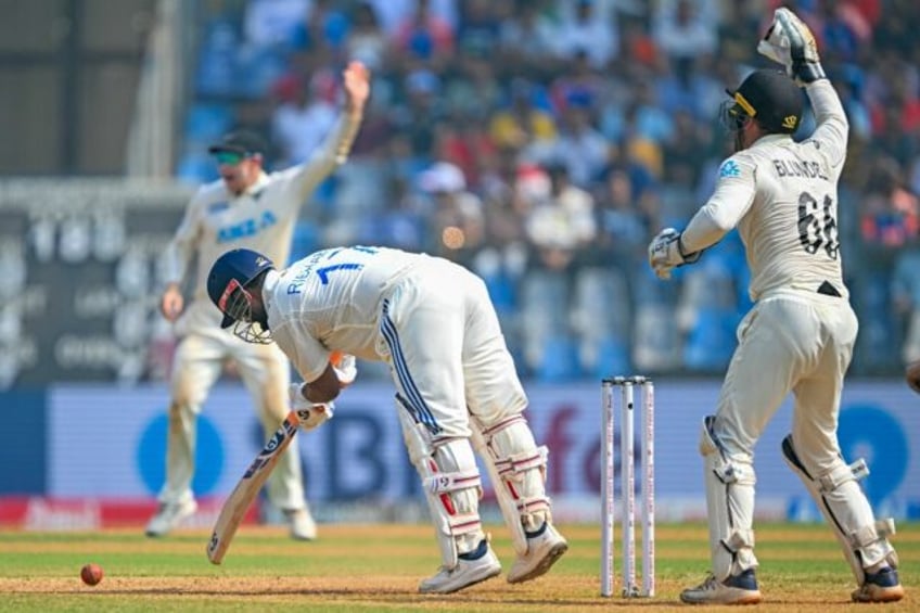 Rishabh Pant was dismissed in the morning on day two in Mumbai