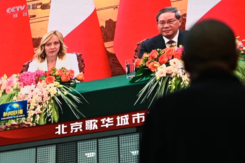 giorgia meloni visits china relaunching ties after dumping belt and road