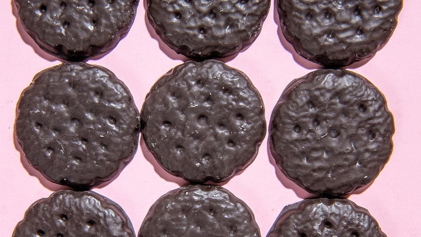 Thin Mints Girl Scouts cookies in Studio