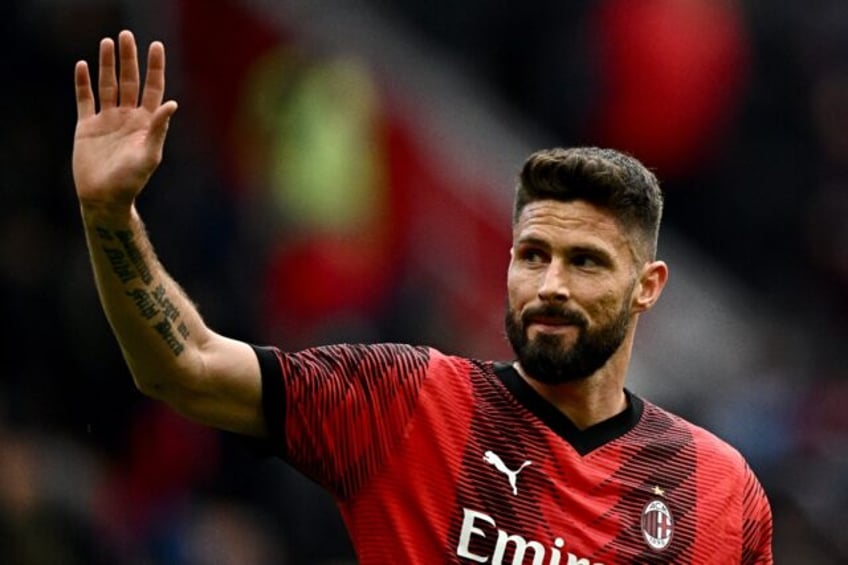 Olivier Giroud won the 2022 Serie A title with AC Milan