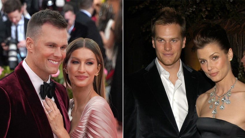 Tom Brady with his exes