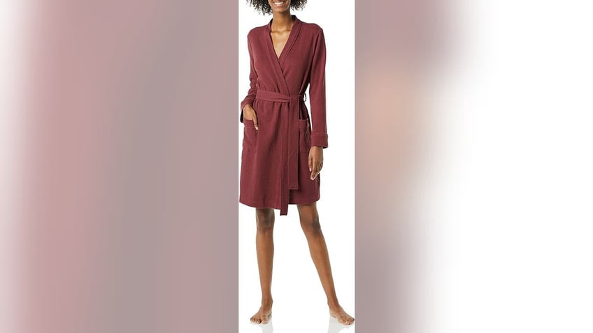 Keep comfortable with a cotton robe. 