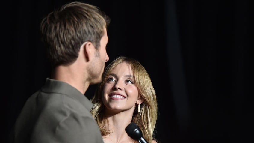 Glen Powell and Sydney Sweeney at CinemaCon