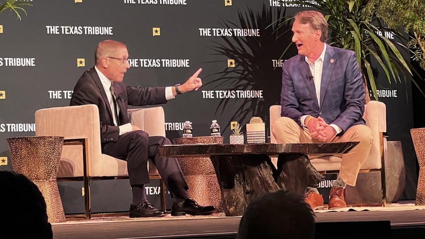 Evan Smith, Glenn Youngkin at Texas Tribune Festival