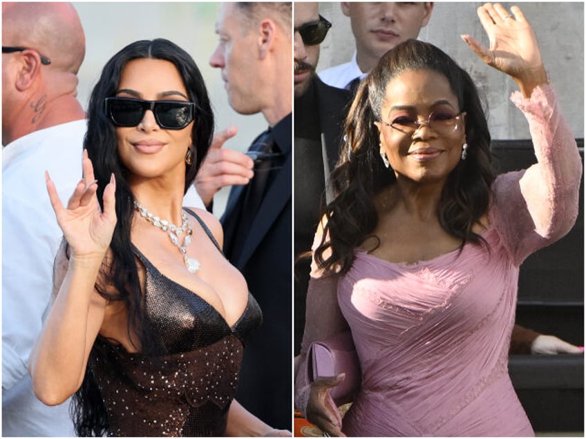 VENICE, ITALY - JUNE 27: Kim Kardashian sighting at the Jeff Bezos and Lauren Sanchez Wedd