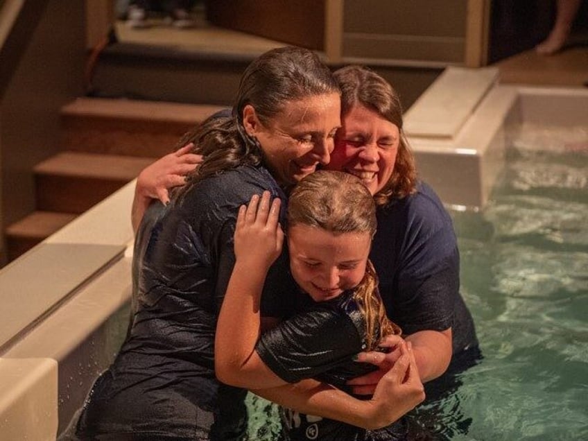 A church in Simpsonville, South Carolina, is rejoicing after experiencing a massive wave of baptisms in one day.