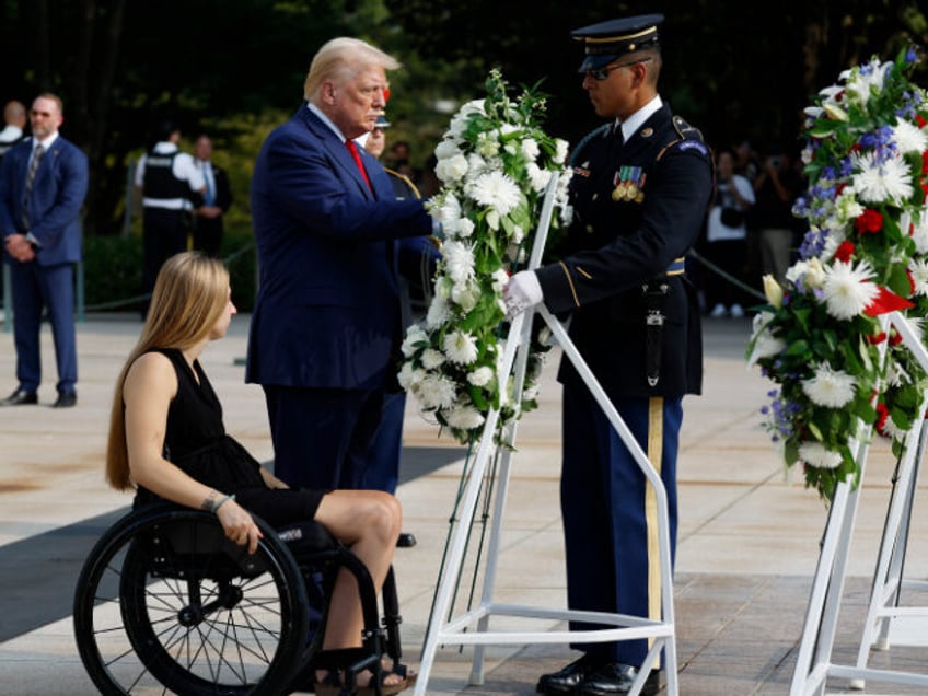 ARLINGTON, VIRGINIA - AUGUST 26: Republican presidential nominee, former U.S. President Do