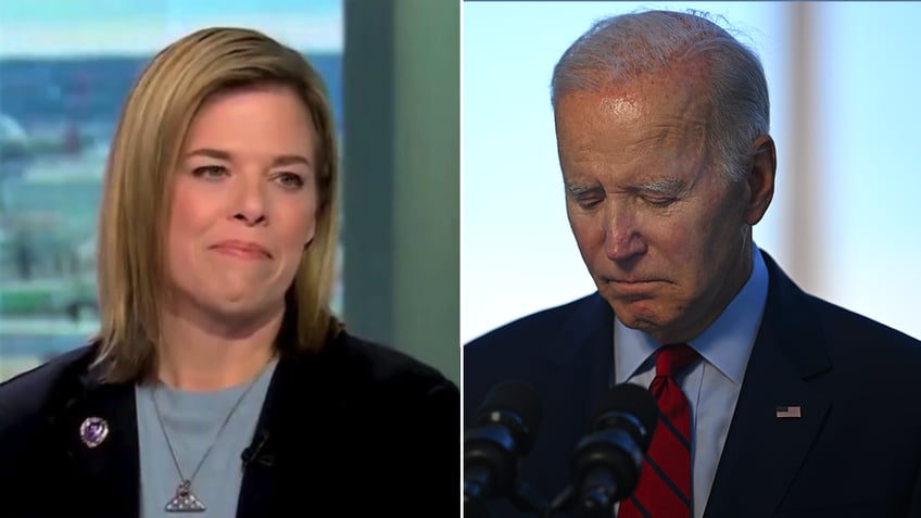 Christy Shamblin and Joe Biden split image