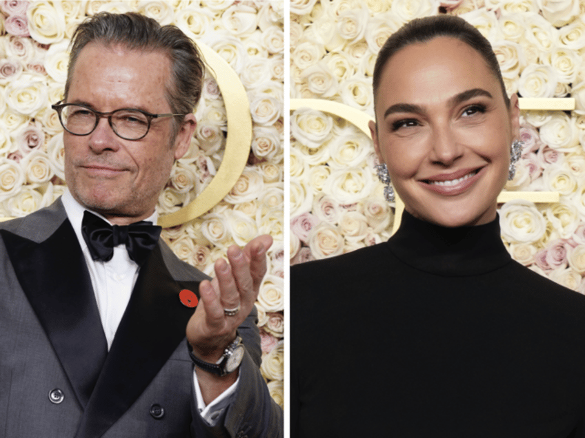 Guy Pearce and Gal Gadot (Associated Press)