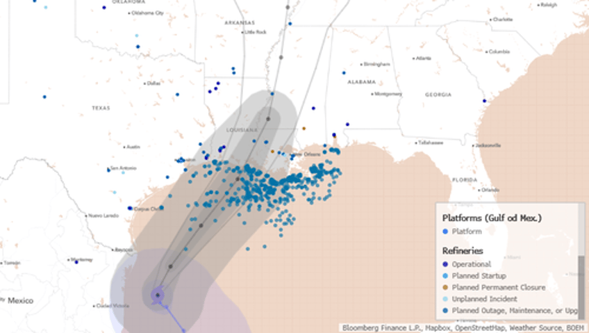 goldmans take on energy markets ahead of rocket fuel in gulf propelling francine towards louisiana