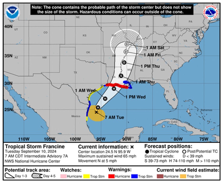 goldmans take on energy markets ahead of rocket fuel in gulf propelling francine towards louisiana