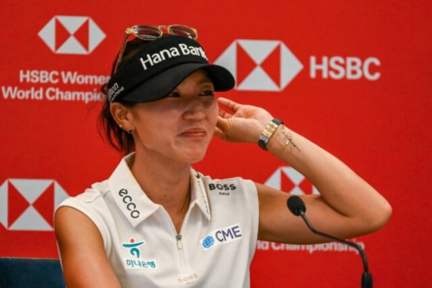 Lydia Ko speaks to the media in Singapore