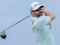 Golfer Adam Hadwin slams club in frustration, accidentally sets off sprinkler in hilarious moment