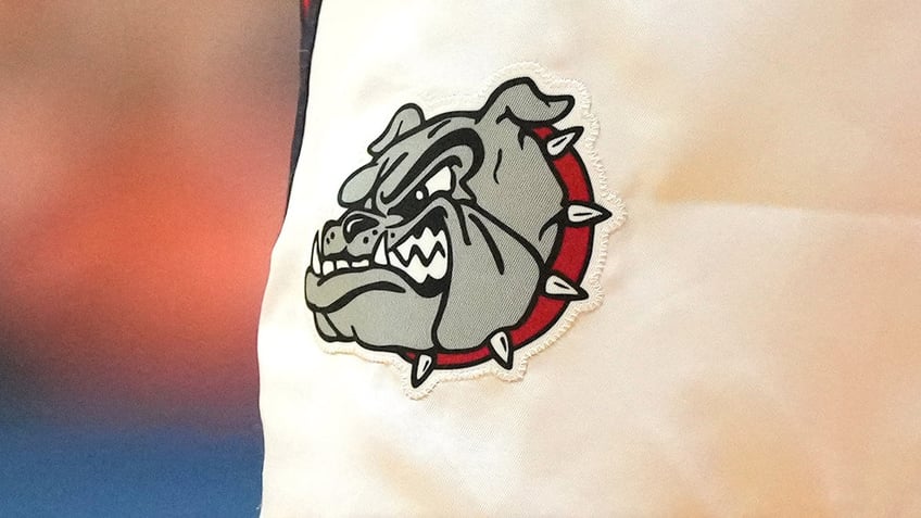 Gonzaga Bulldogs logo on a pair of shorts