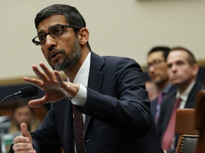 Sundar Pichai of Google testifies