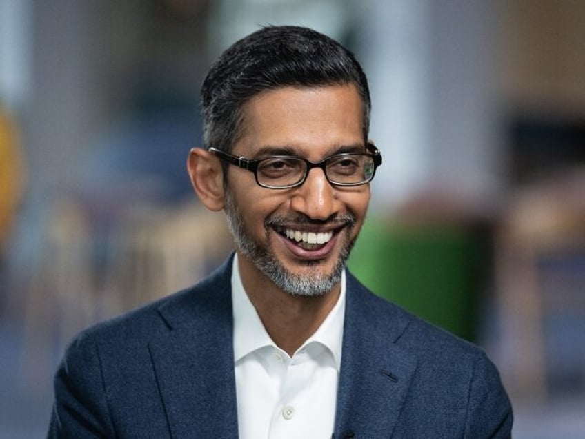 Google CEO Sundar Pichai with a big smile