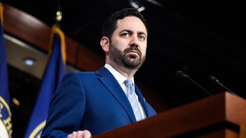 Mike Lawler, NY Republican, closeup at podium