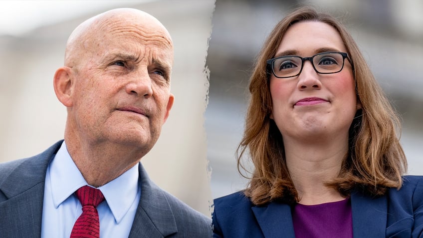 Left: Rep. Keith Self in 2023; Right: Rep.-elect Sarah McBride in 2024