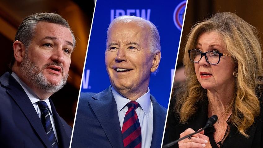 Sen. Ted Cruz, President Biden, Sen. Marsha Blackburn