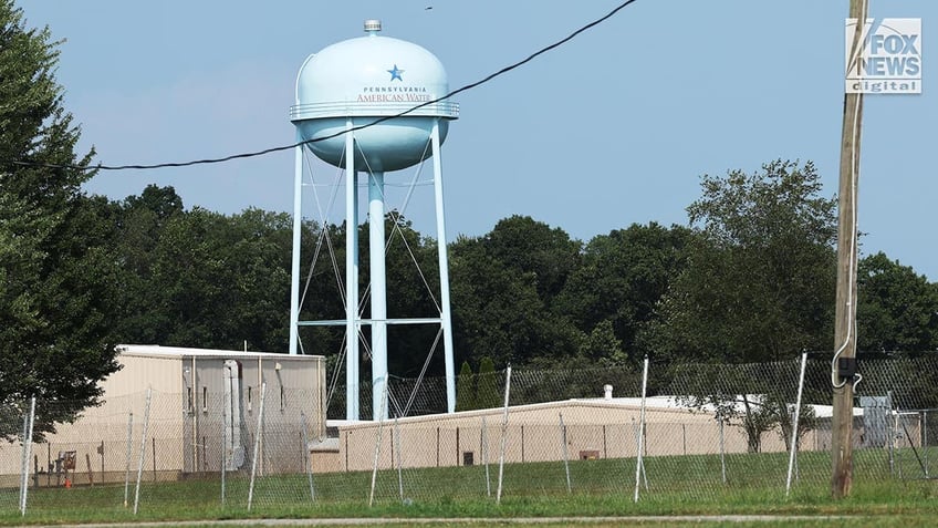 Water tower on the site of the assassination attempt of Donald Trump