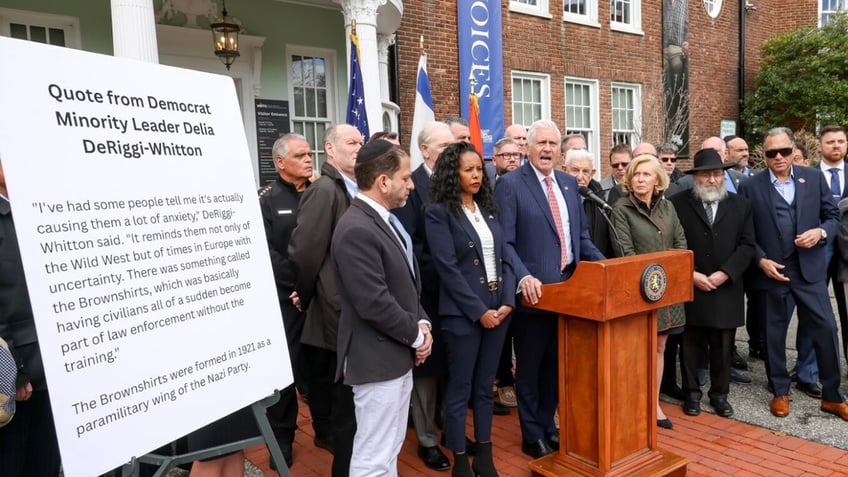 Nassau County Executive Bruce Blakeman delivers remarks