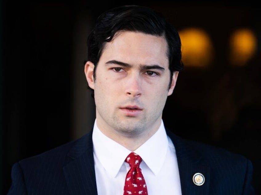 UNITED STATES - JANUARY 22: Rep. Brandon Gill, R-Texas, leaves a meeting of the House Rep