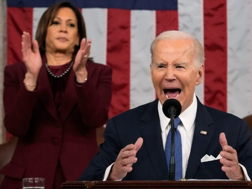 WASHINGTON, DC - FEBRUARY 07: U.S. President Joe Biden delivers the State of the Union add