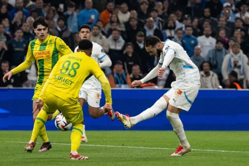 Amine Gouiri (R) has been in fine form since signing for Marseille from Rennes