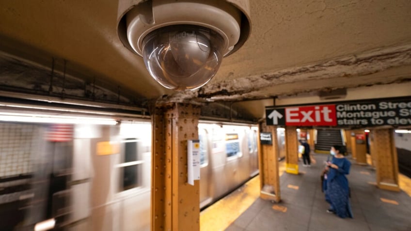 A New York City subway camera