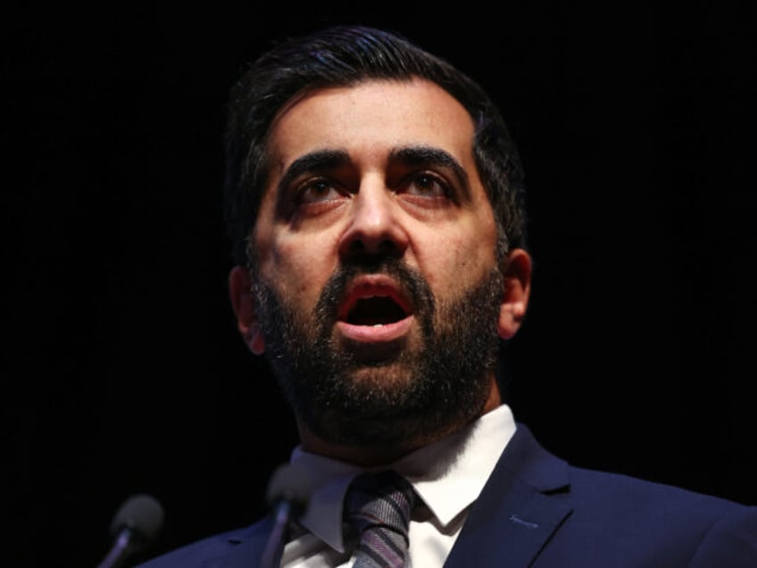 PERTH, SCOTLAND - MARCH 16: First Minister Humza Yousaf speaks at the SNP Campaign Council