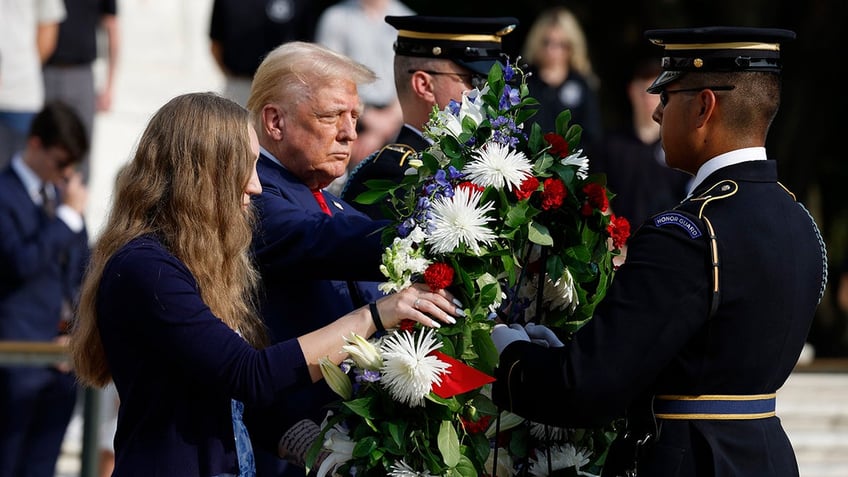 Trump at Arlington National Cemetery 