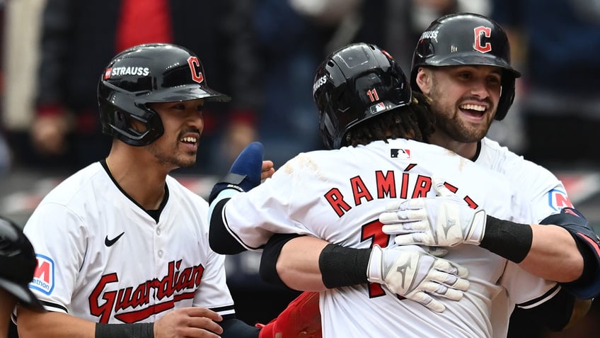 Guardians celebrate grand slam