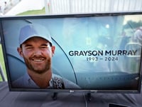 Grayson Murray is remembered for his kindness during a player ceremony at the Memorial