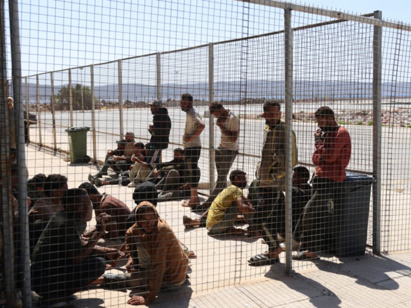 LAVRIO, GREECE - JULY 10: Migrants who were rescued off Greek islands of Crete and Gavdos,