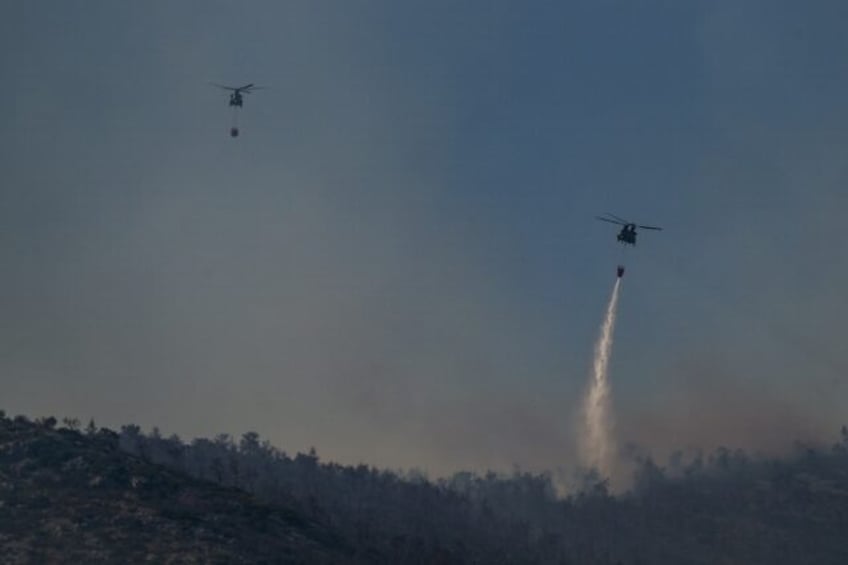 Greece is battling dozens of wildfires -- one at Mount Parnitha, known as "the lungs of