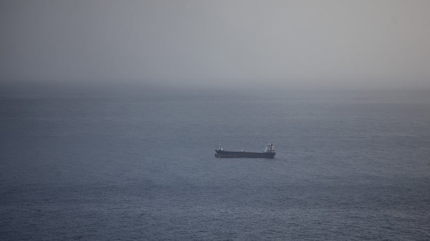 Cargo ship in the Red Sea