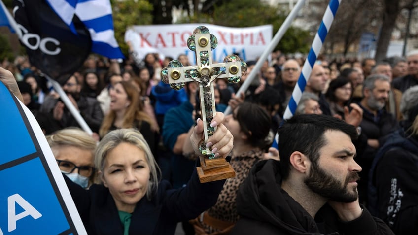 Greece same-sex marriage protest