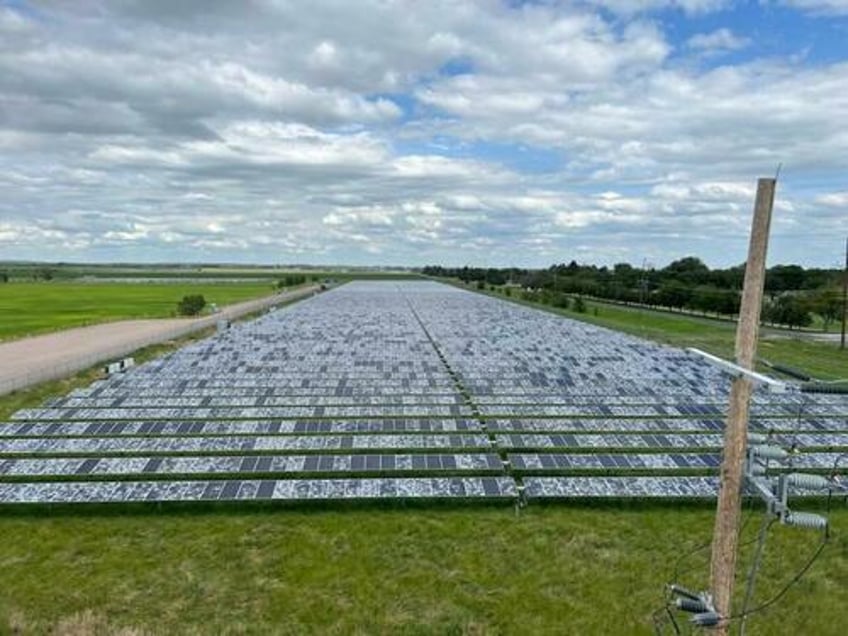 green energy beaten black and blue video shows massive hail damage to texas solar farm