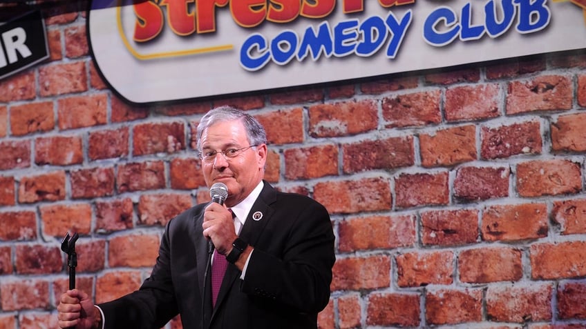 Jon Bramnick in closeup shot doing standup