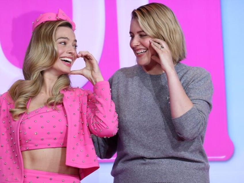 EOUL, SOUTH KOREA - JULY 03: Actors America Ferrera, Margot Robbie and director Greta Gerwig attend a press conference for "Barbie" on July 03, 2023 in Seoul, South Korea. (Photo by Han Myung-Gu/WireImage)